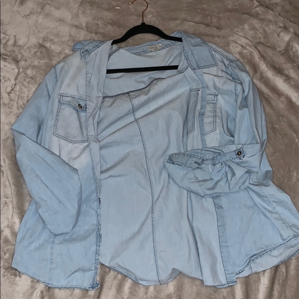 Fake jean jacket